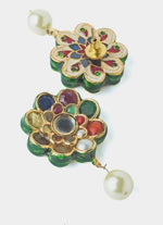 Vivinia by Vidhi Mehra Gold Plated Multicolour Synthetic Stone Necklace SetFabilicious Fashion