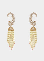 Vivinia by Vidhi Mehra Gold Plated Pearl Drop Chandelier EarringsFabilicious Fashion