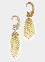 Vivinia by Vidhi Mehra Gold Plated Pearl Drop Chandelier EarringsFabilicious Fashion