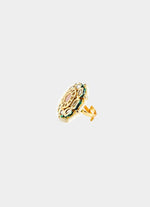 Vivinia by Vidhi Mehra Gold Tone Oversized Statement RingFabilicious Fashion