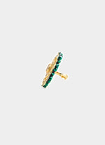 Vivinia by Vidhi Mehra Gold Tone Statement Ring With Red Stone And KundanFabilicious Fashion