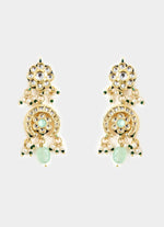 Vivinia by Vidhi Mehra Gold Toned Green Layered Pearl Necklace SetFabilicious Fashion
