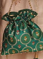 Amyra Green Jamal Silk PotliShop Jashn