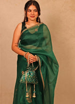 Amyra Green Jamal Silk PotliShop Jashn