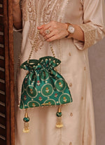 Amyra Green Jamal Silk PotliShop Jashn