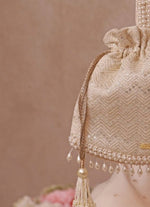 Amyra Ivory Embroidered PotliShop Jashn