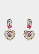 Vivinia by Vidhi Mehra Lilac And Pink Beaded Kundan Style Necklace SetFabilicious Fashion