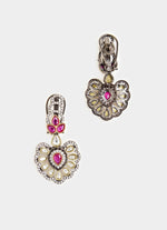 Vivinia by Vidhi Mehra Lilac And Pink Beaded Kundan Style Necklace SetFabilicious Fashion