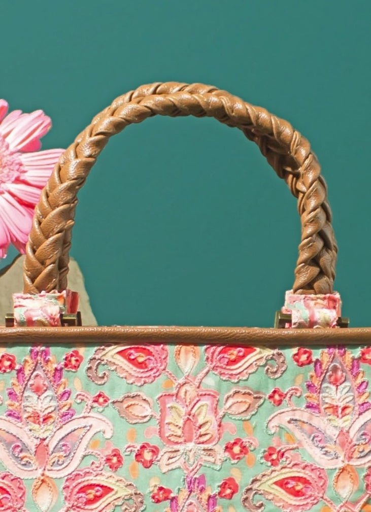 Multi Color Embroidered Handbag