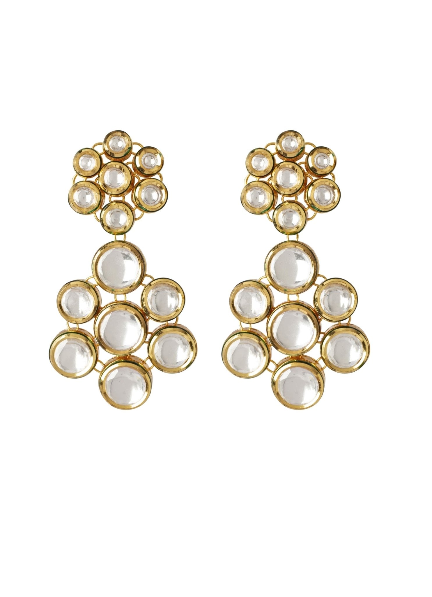 Vivinia by Vidhi Mehra Multi Layered Gold Plated Kundan Necklace SetFabilicious Fashion