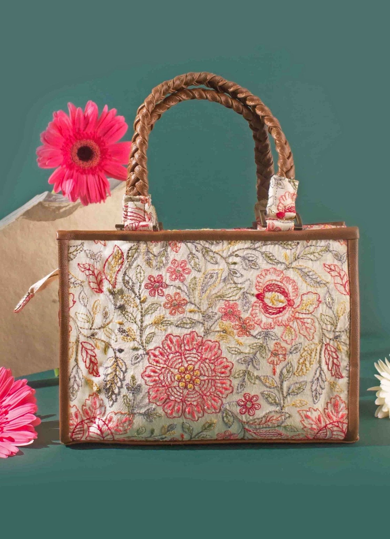 Multicolor Embroidered Handbag