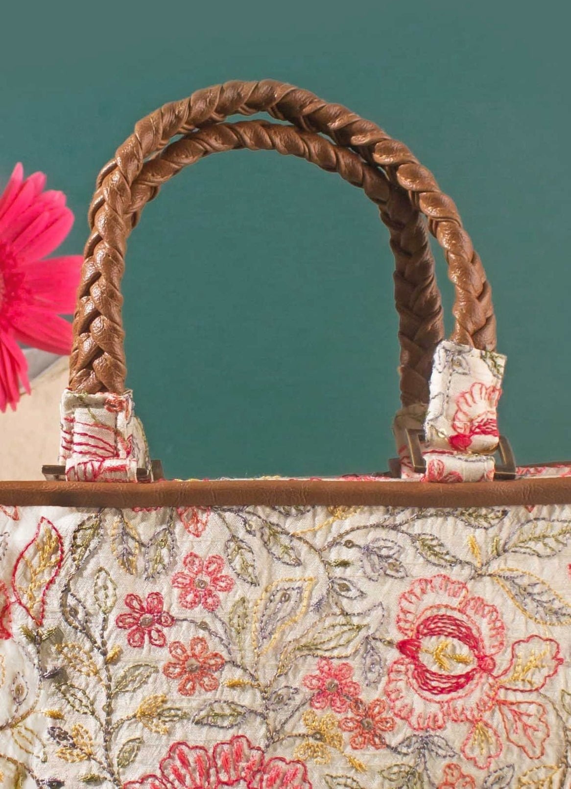 Multicolor Embroidered Handbag