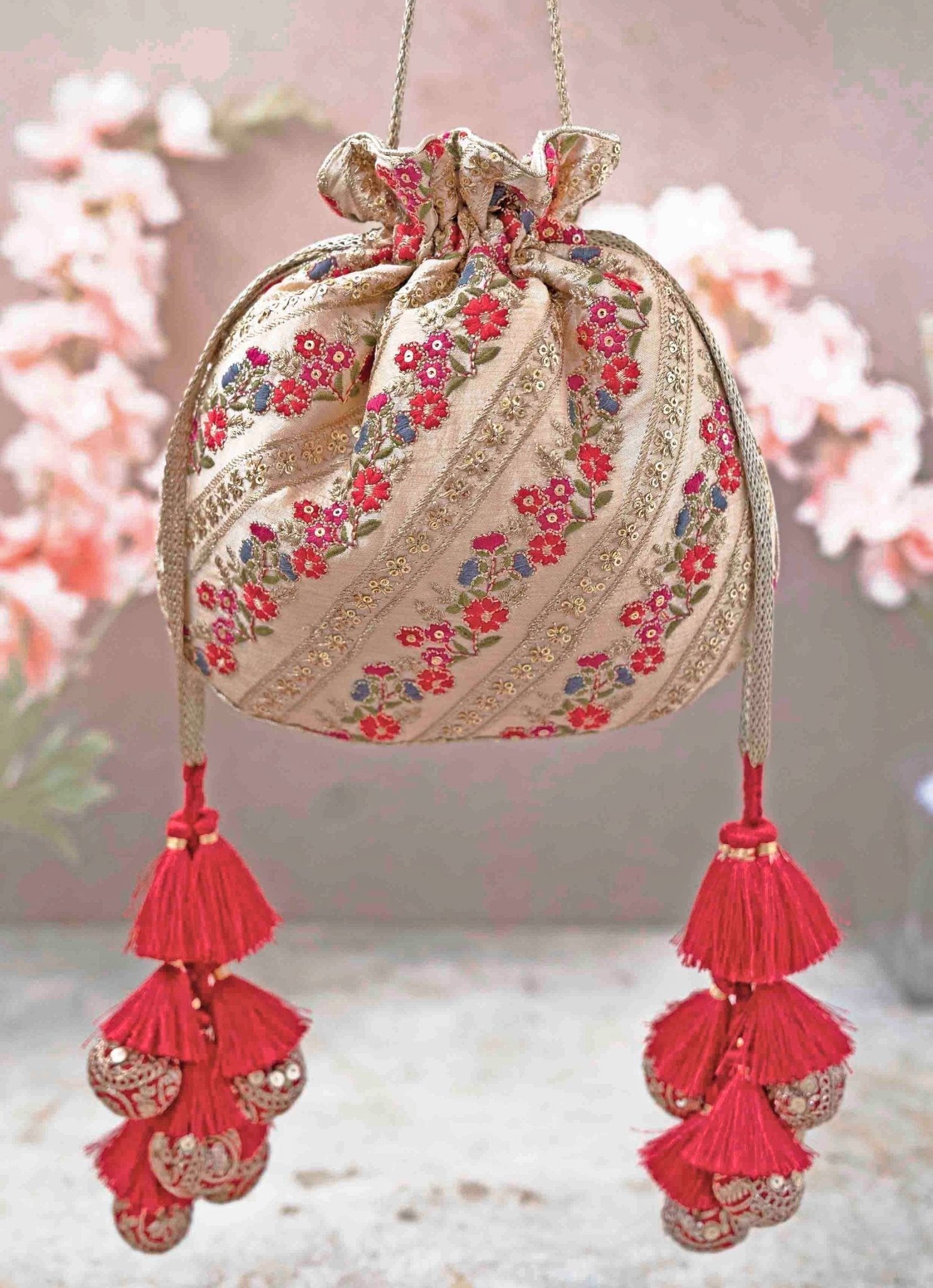 Multicolor Embroidered Potli