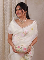 Amyra Multicolor Floral Embroidered Silk Capsule ClutchShop Jashn