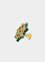 Vivinia by Vidhi Mehra Multicolor Kundan Statement RingFabilicious Fashion