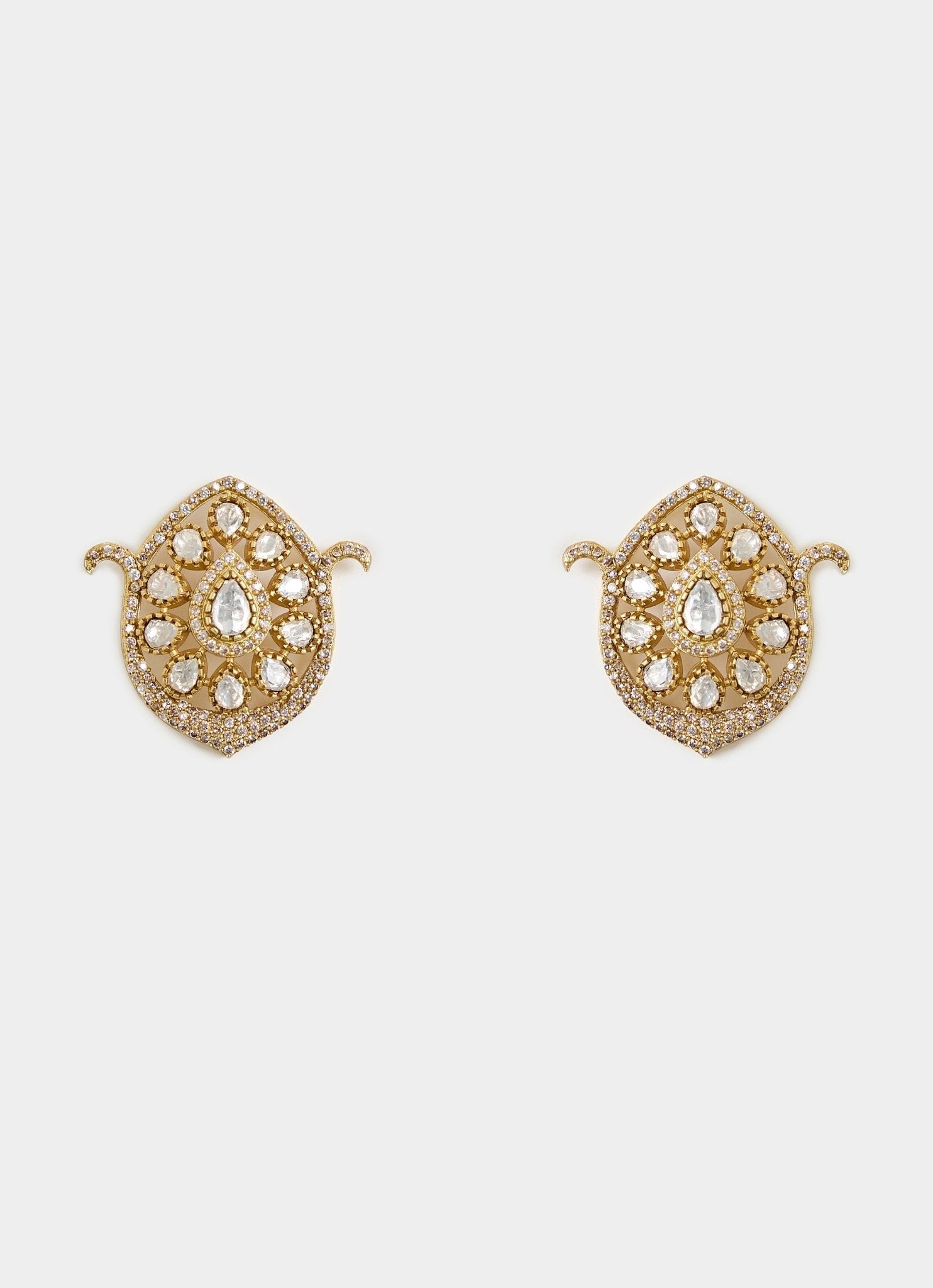 Vivinia by Vidhi Mehra Pastel Green Stones Kundan Choker Necklace SetFabilicious Fashion