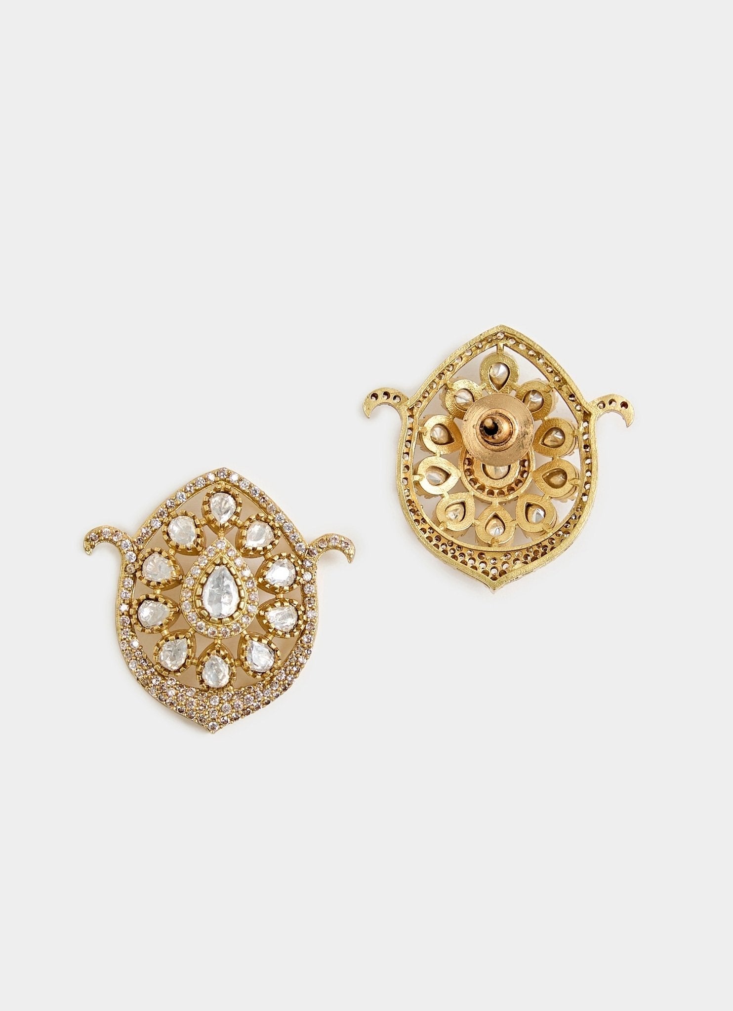 Vivinia by Vidhi Mehra Pastel Green Stones Kundan Choker Necklace SetFabilicious Fashion