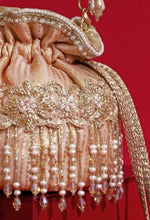 Amyra Pink Embroidered Silk Organza PotliShop Jashn