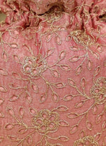 Amyra Pink Embroidered Tissue PotliShop Jashn