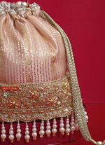 Amyra Pink Silk Organza Bucket BagShop Jashn