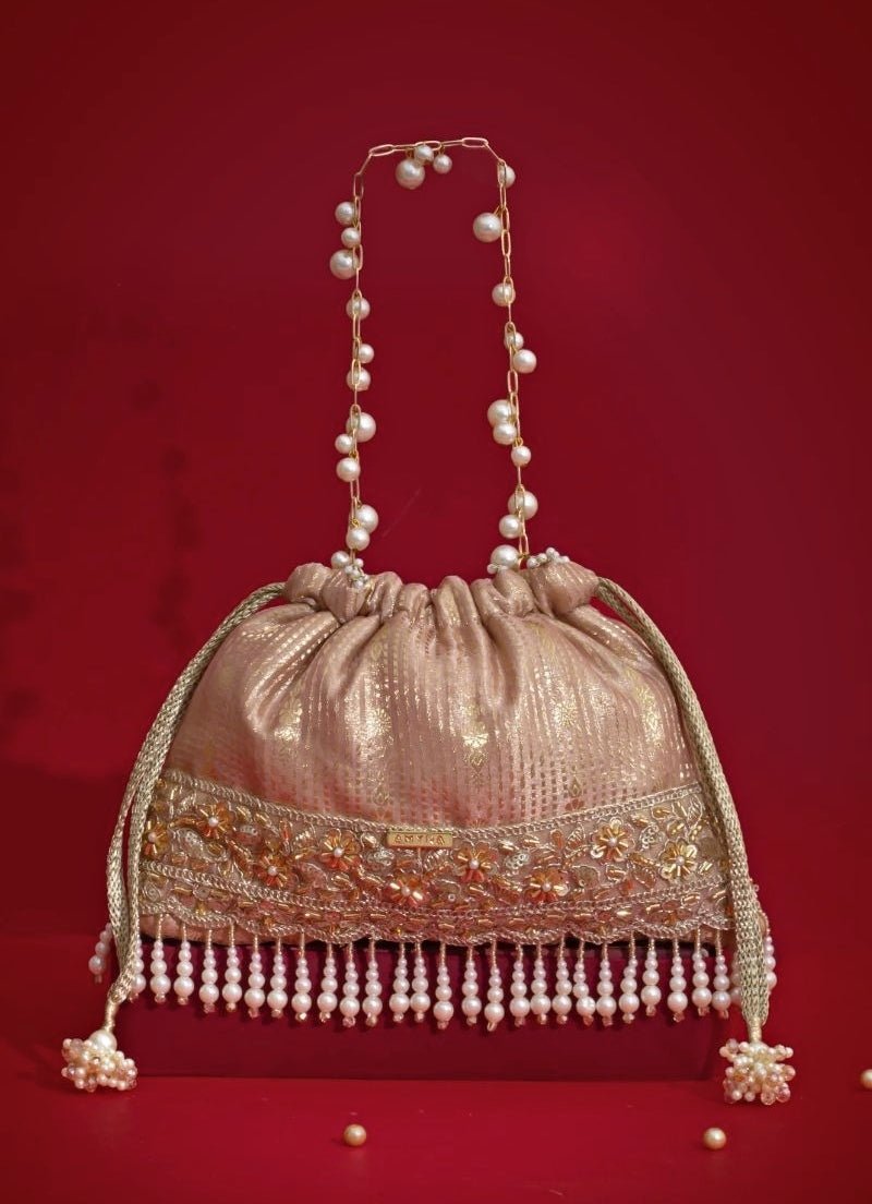 Amyra Pink Silk Organza PotliShop Jashn