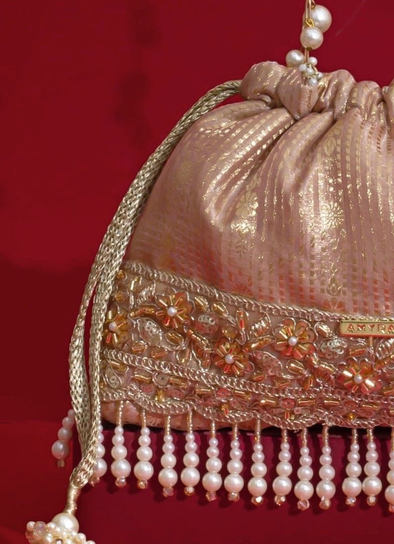 Amyra Pink Silk Organza PotliShop Jashn