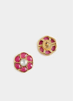 Vivinia by Vidhi Mehra Pink Stone Choker Necklace SetFabilicious Fashion