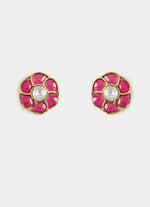 Vivinia by Vidhi Mehra Pink Stone Choker Necklace SetFabilicious Fashion