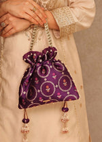 Amyra Purple Jamal Silk PotliShop Jashn