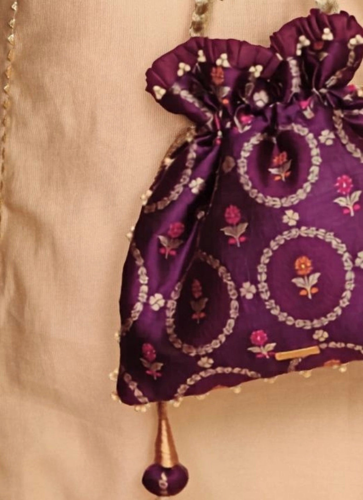 Amyra Purple Jamal Silk PotliShop Jashn
