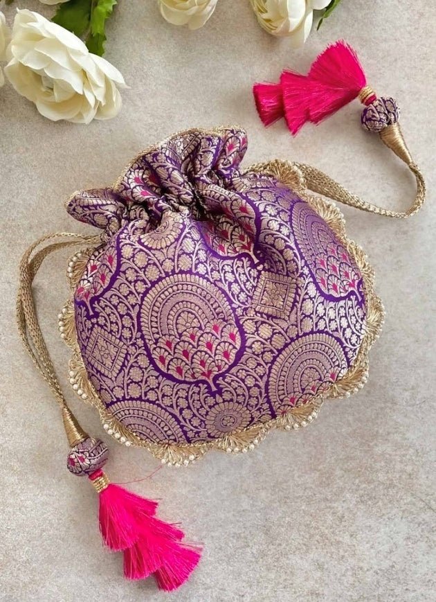 Purple Woven Potli