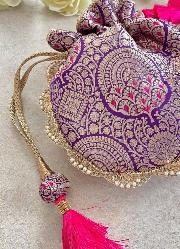 Purple Woven Potli