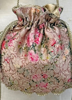 Amyra Rose Pink Brocade Silk PotliShop Jashn