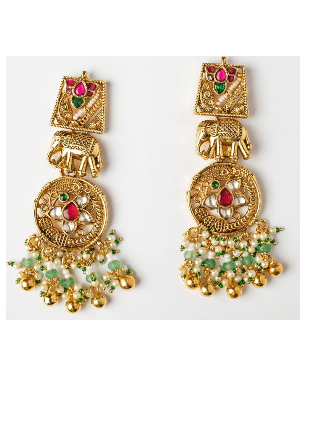 Vivinia by Vidhi Mehra Royal Gold Plated Multicolour Beaded Necklace SetFabilicious Fashion