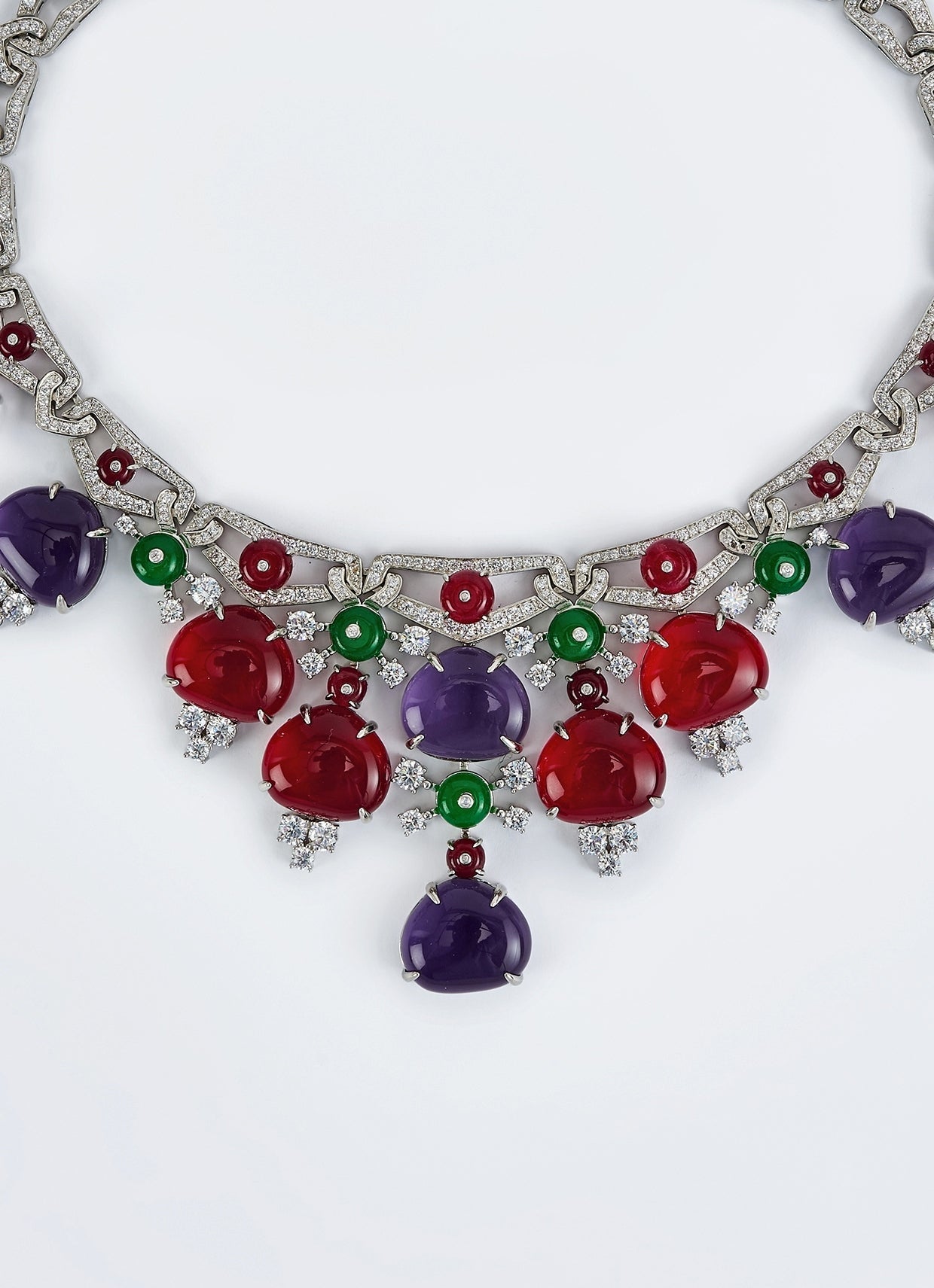 Vivinia by Vidhi Mehra Silver Plated Multi Contemporary Short NecklaceFabilicious Fashion