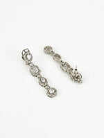 Vivinia by Vidhi Mehra Silver Plated Zircon Double Layered Long Necklace SetFabilicious Fashion
