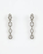 Vivinia by Vidhi Mehra Silver Plated Zircon Double Layered Long Necklace SetFabilicious Fashion